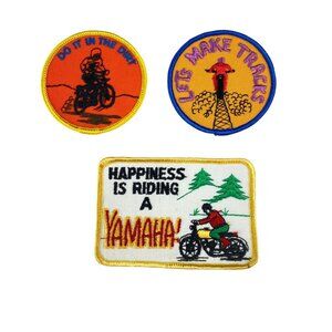 Vintage Motorcycle Patches Lot of 3 Unused